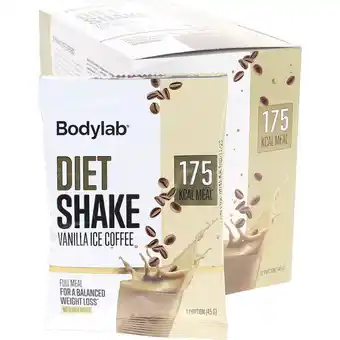 Bodylab | bodylab diet shake box vanilla ice coffee sugar free