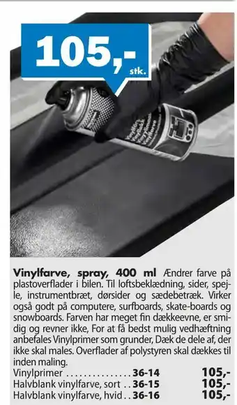 Vinylfarve, spray, 400 ml