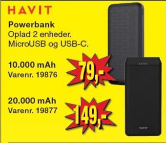 Harald Nyborg Havit powerbank tilbud