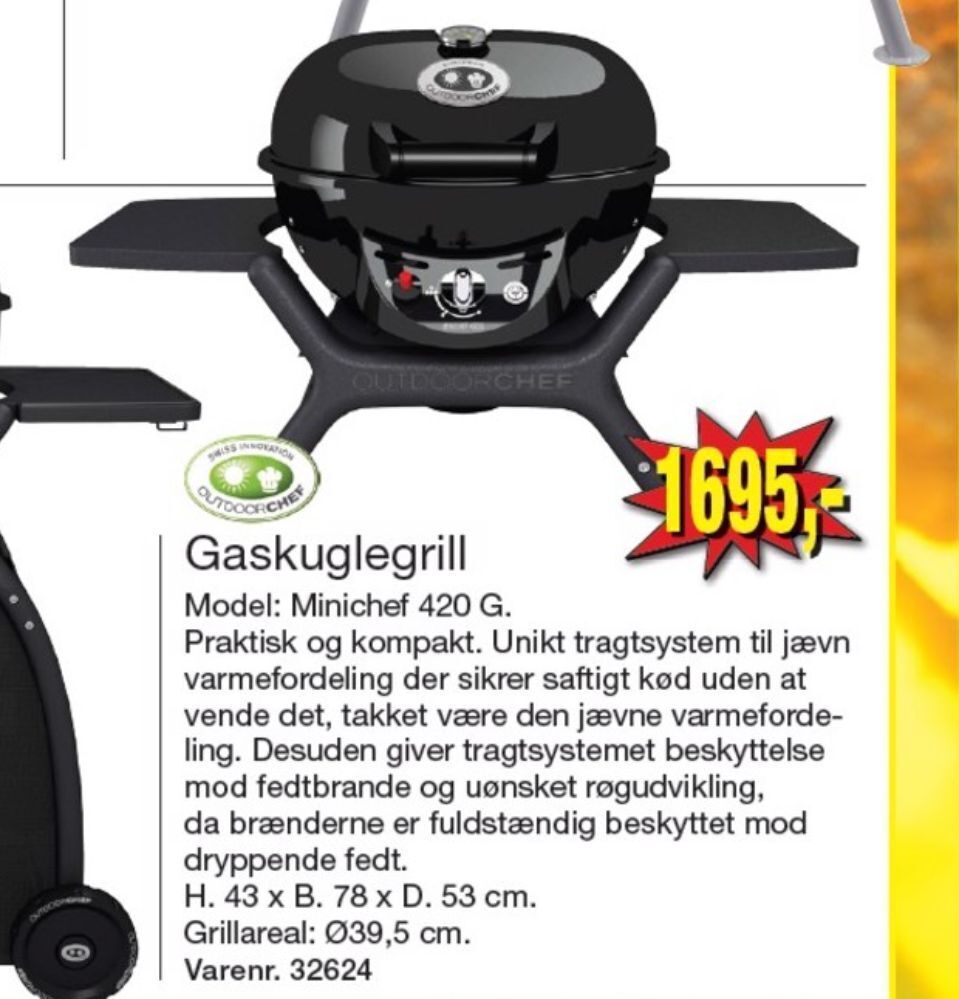 Outdoorchef gasgrill tilbud hos Harald