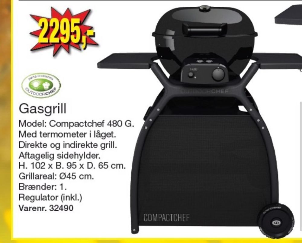 Outdoorchef gasgrill tilbud hos Harald