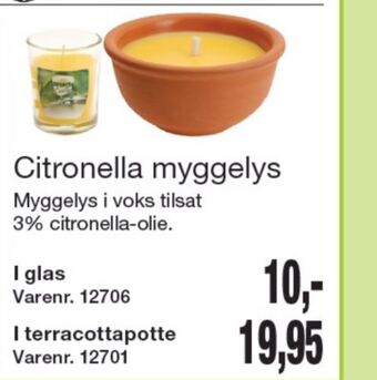 Harald Nyborg Citronella myggelys tilbud