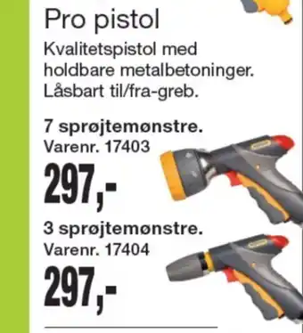 Hozelock brusepistol