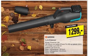 Harald Nyborg Gardena løvblæser tilbud