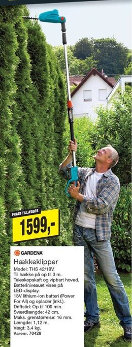 Harald Nyborg Gardena hækkeklipper tilbud