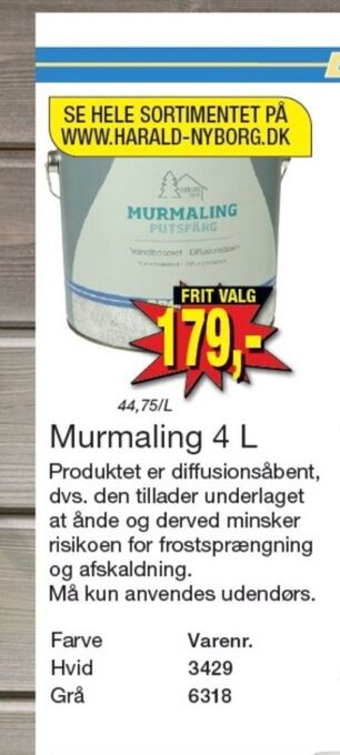 Harald Nyborg Droppen maling tilbud