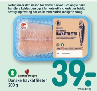 REMA 1000 Danske havkatfileter 200 g tilbud