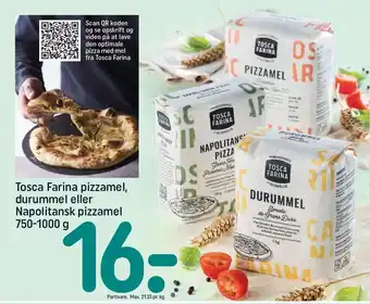 Tosca Farina pizzamel, durummel eller Napolitansk pizzamel 750-1000 g