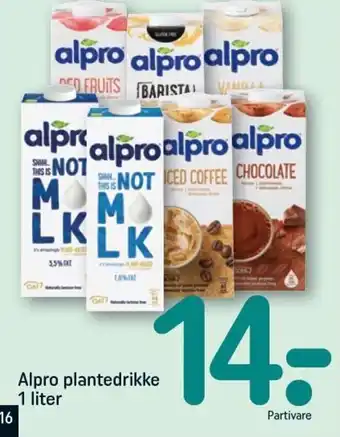 Alpro plantedrikke 1 liter