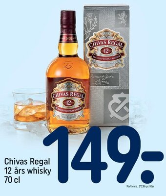 REMA 1000 Chivas Regal 12 års whisky 70 cl tilbud