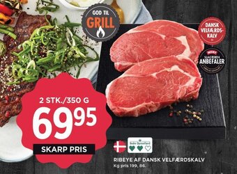 MENY RIBEYE AF DANSK VELFÆRDSKALV tilbud