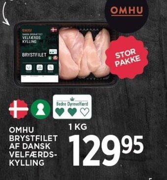 MENY OMHU BRYSTFILET AF DANSK VELFÆRDS-KYLLING tilbud