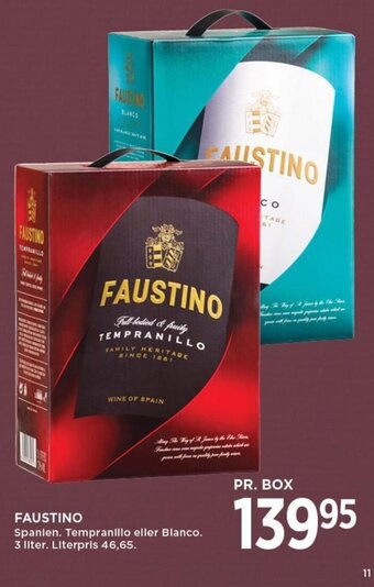 MENY FAUSTINO tilbud