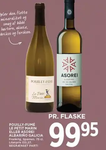 POUILLY-FUMÉ LE PETIT MARIN ELLER ASOREI ALBARIÑO GALICIA