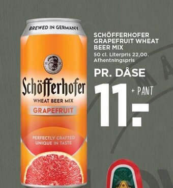 SCHÖFFERHOFER GRAPEFRUIT WHEAT BEER MIX
