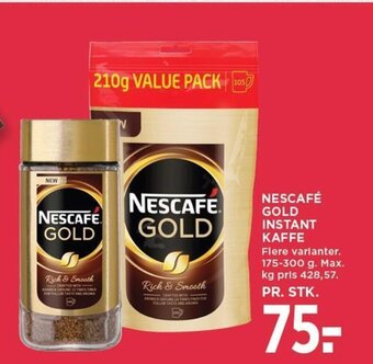 MENY NESCAFÉ GOLD INSTANT KAFFE tilbud