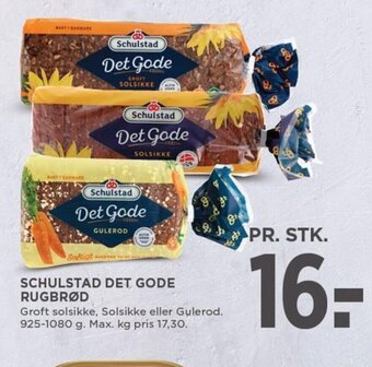 MENY SCHULSTAD DET GODE RUGBRØD tilbud