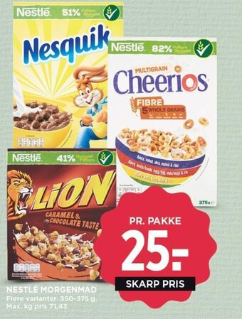 MENY NESTLÉ MORGENMAD tilbud