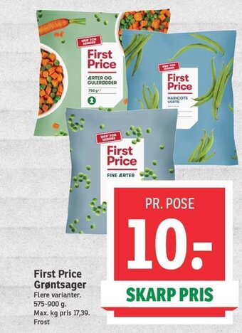 SPAR First Price Grøntsager tilbud