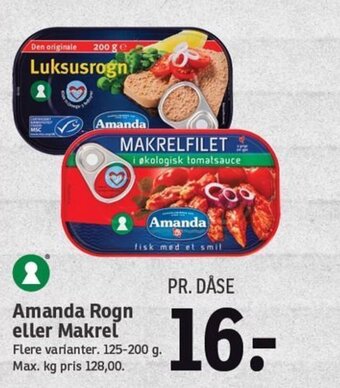 Amanda Rogn eller Makrel