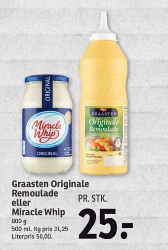 SPAR Graasten Originale Remoulade eller Miracle Whip tilbud