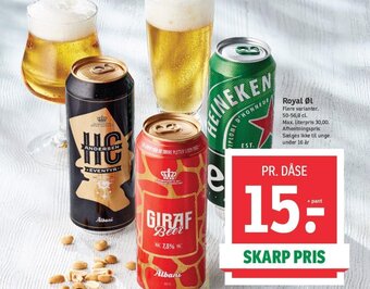 SPAR Royal Øl tilbud