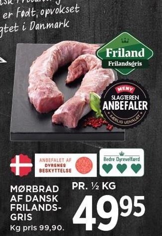 MENY Mørbrad af dansk frilandsgris tilbud