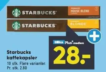 Bilka Starbucks kaffekapsler tilbud