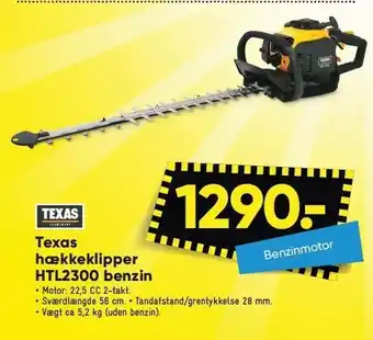 Bilka Texas hækkeklipper htl2300 benzin tilbud