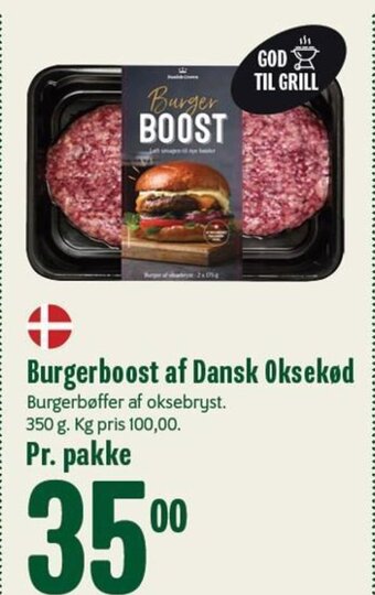 Min Købmand Burgerboost af Dansk Oksekød tilbud