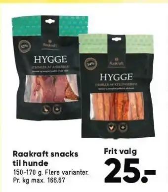 Bilka Raakraft snacks til hunde tilbud