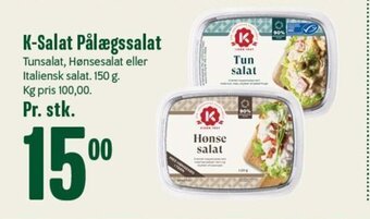 Min Købmand K-Salat Pålægssalat tilbud