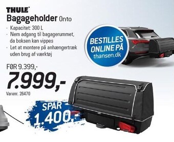 Thansen Bagageholder tilbud