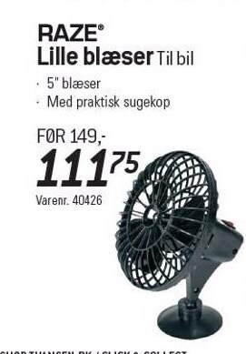 Thansen Raze lille blæser tilbud