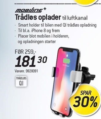 Thansen Mobiline trådløs oplader tilbud