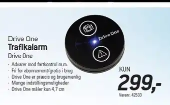 Thansen Drive one trafikalarm tilbud