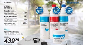 Thansen Camp+nature sanitet tilbud
