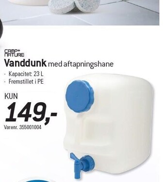 Thansen Camp+nature vanddunk tilbud