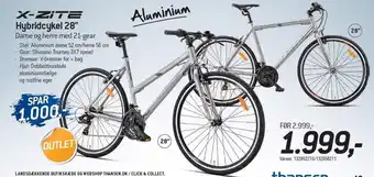 Thansen X-zite hybridcykel 28 tilbud