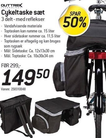 Thansen Outtrek cykeltaske sæt tilbud