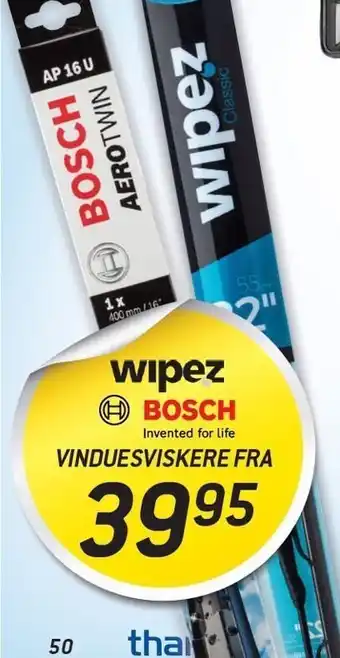 Thansen Wipez, bosch vinduesvidskere tilbud