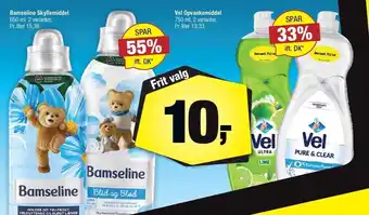 Bamseline skyllemiddel el. vel opvaskemiddel