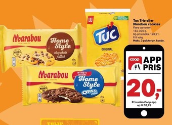 Kvickly Tuc trio eller marabou cookies tilbud