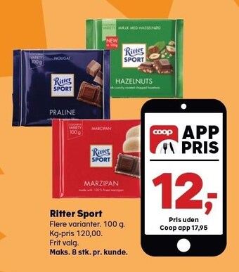 Kvickly Ritter sport tilbud