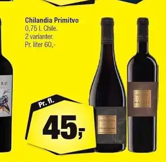 Calle Chilandia primitivo tilbud
