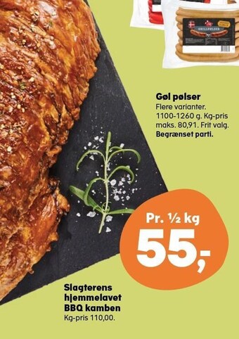 Kvickly Slagterens hjemmelavet bbq kamben tilbud