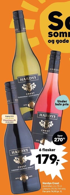 Kvickly Hardys crest tilbud