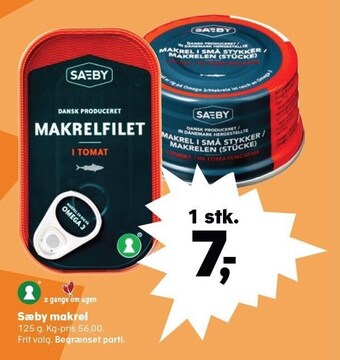 Kvickly Sæby makrel tilbud