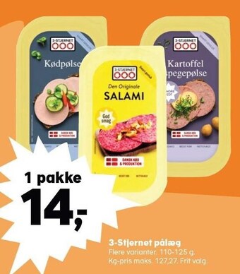 3-stjernet pålæg