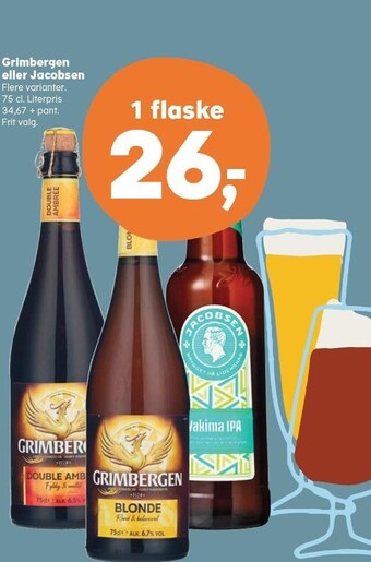 Kvickly Grimbergen eller jacobsen tilbud